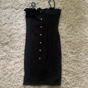 Button down black dress